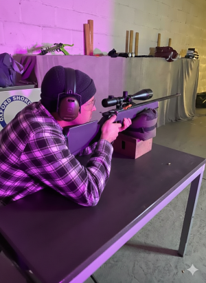 Professional shooting experience at a professional shooting range