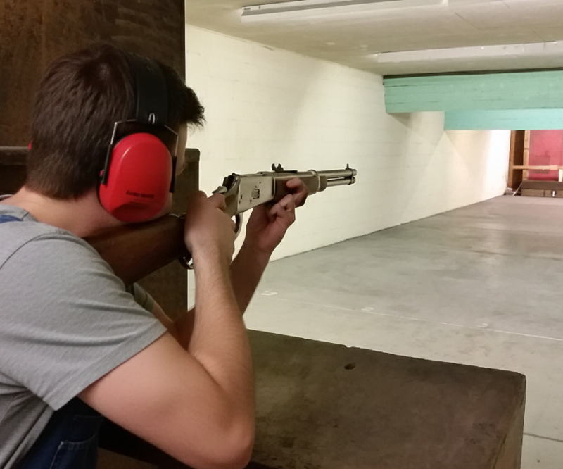 Professional shooting experience at a professional shooting range