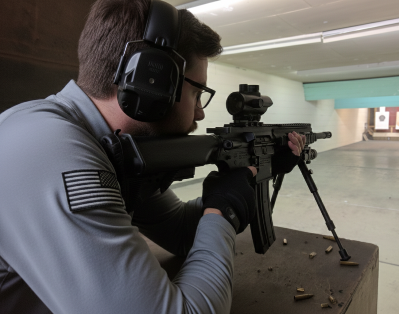 Indoor range shooting providing a unique experience day