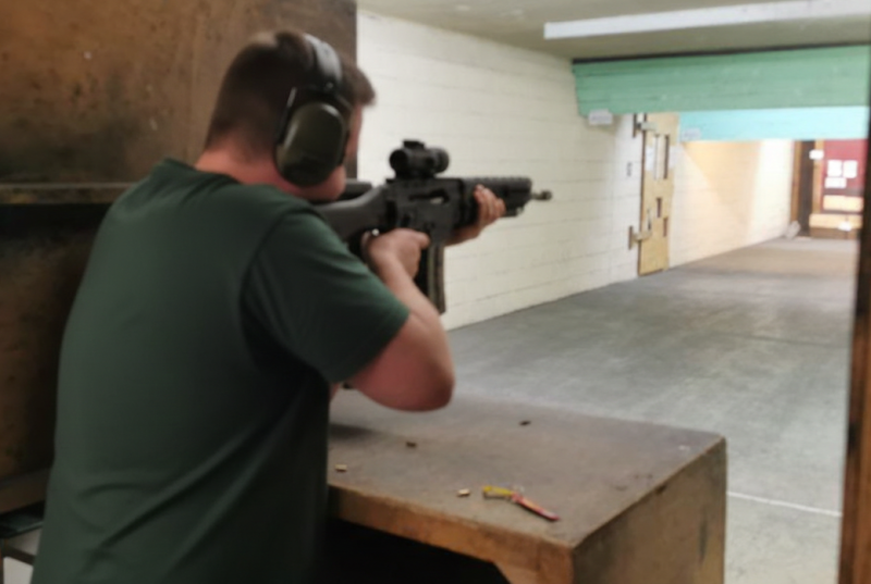 Indoor range shooting providing a unique experience day